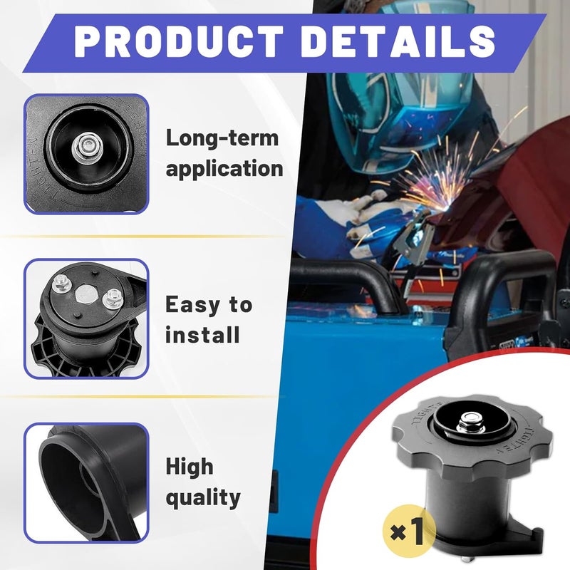 HAVANSIDY Wire Spool Adapter Hub Replacement for Miller Millermatic 211 140 135 180, Premium Black Plastic and Metal Spool Adapter Hub Kit Replacement for Milling Welder, Hobart Welder 500559 - Image 3